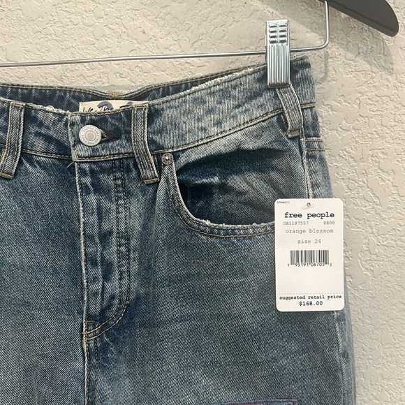 Free people orange blossom bootcut jeans size 24 NWT - Picture 3 of 11